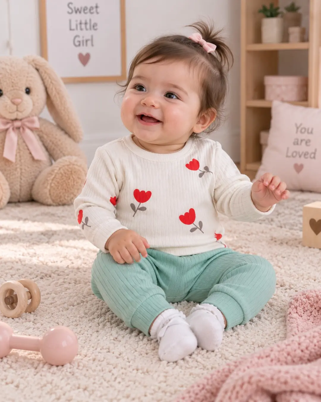 1_ست بلوزشلوار نوزادی گل لاله 73061